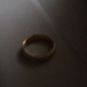 Stainless steel gold ring cubic zirconia